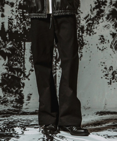 NO ID.(ノーアイディ)の「【NO ID.】Stretch Wide Leg Pants / ストレッチワイドレッグPT(その他パンツ・メンズ・ブラック・1/2)」の3枚目の写真