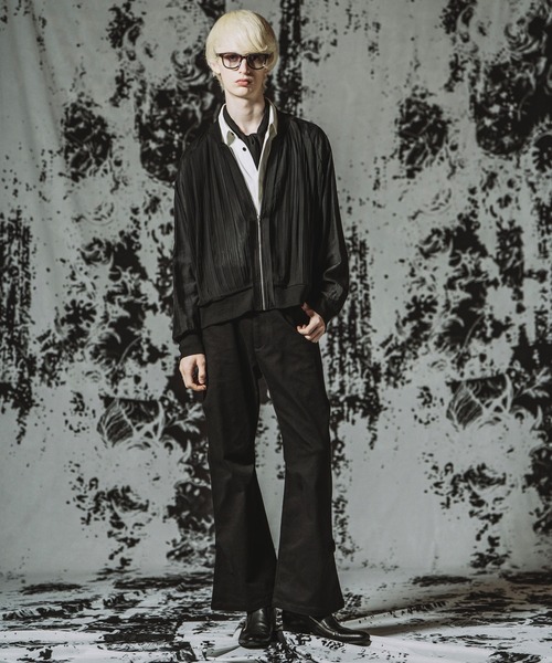 NO ID.(ノーアイディ)の「【NO ID.】Stretch Wide Leg Pants / ストレッチワイドレッグPT(その他パンツ・メンズ・ブラック・1/2)」の5枚目の写真