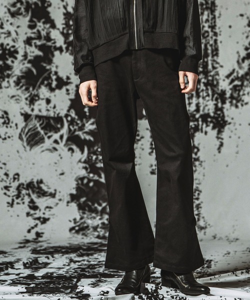 NO ID.(ノーアイディ)の「【NO ID.】Stretch Wide Leg Pants / ストレッチワイドレッグPT(その他パンツ・メンズ・ブラック・1/2)」の6枚目の写真