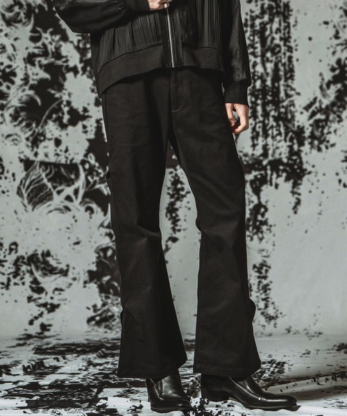 NO ID.(ノーアイディ)の「【NO ID.】Stretch Wide Leg Pants / ストレッチワイドレッグPT(その他パンツ・メンズ・ブラック・1/2)」の8枚目の写真