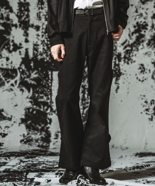 NO ID.(ノーアイディ)の「【NO ID.】Stretch Wide Leg Pants / ストレッチワイドレッグPT(その他パンツ・メンズ・ブラック・1/2)」の9枚目の写真