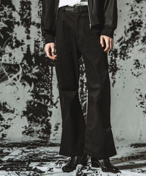 NO ID.(ノーアイディ)の「【NO ID.】Stretch Wide Leg Pants / ストレッチワイドレッグPT(その他パンツ・メンズ・ブラック・1/2)」の11枚目の写真