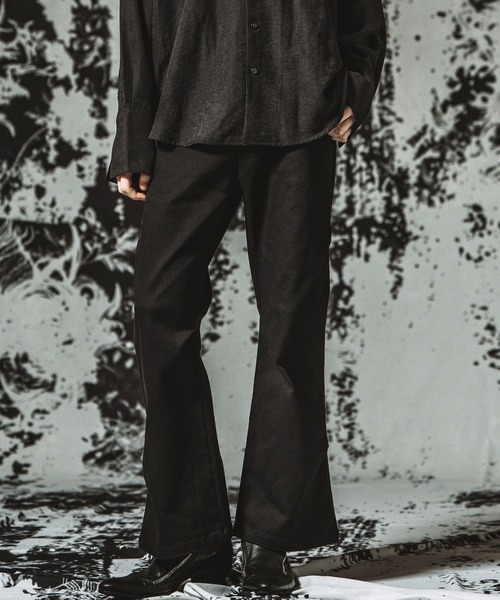 NO ID.(ノーアイディ)の「【NO ID.】Stretch Wide Leg Pants / ストレッチワイドレッグPT(その他パンツ・メンズ・ブラック・1/2)」の18枚目の写真