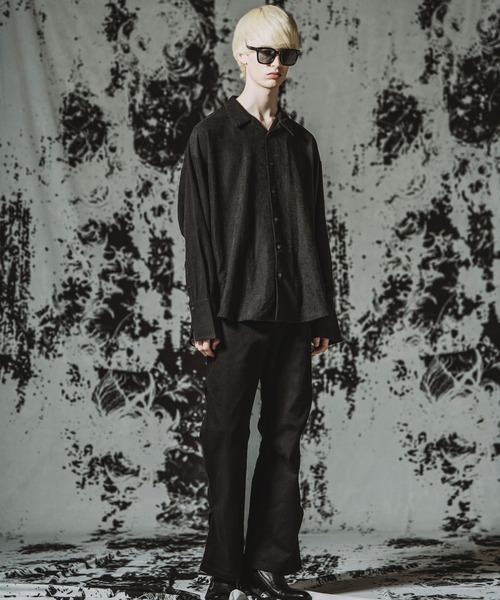 NO ID.(ノーアイディ)の「【NO ID.】Stretch Wide Leg Pants / ストレッチワイドレッグPT(その他パンツ・メンズ・ブラック・1/2)」の20枚目の写真