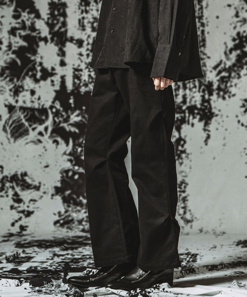NO ID.(ノーアイディ)の「【NO ID.】Stretch Wide Leg Pants / ストレッチワイドレッグPT(その他パンツ・メンズ・ブラック・1/2)」の21枚目の写真