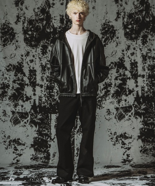 NO ID.(ノーアイディ)の「【NO ID.】Stretch Wide Leg Pants / ストレッチワイドレッグPT(その他パンツ・メンズ・ブラック・1/2)」の22枚目の写真