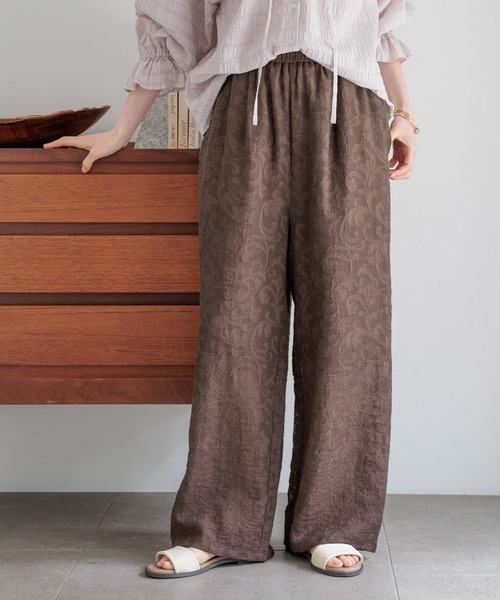studio CLIP(スタディオクリップ)の「【MARSALA】シアージャガードパンツ(その他パンツ・レディース・ブラウン/アイボリー・FREE)」の16枚目の写真