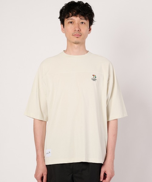 Arnold Palmer(アーノルドパーマー)の「シェア フットボール Tシャツ(Tシャツ/カットソー・レディース・アイボリー/ブラウン/チャコールグレー・S/M/XS/LL/L)」の16枚目の写真