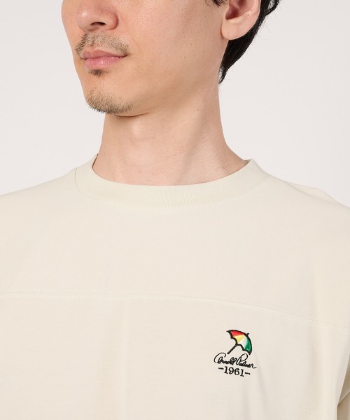 Arnold Palmer(アーノルドパーマー)の「シェア フットボール Tシャツ(Tシャツ/カットソー・レディース・アイボリー/ブラウン/チャコールグレー・S/M/XS/LL/L)」の19枚目の写真