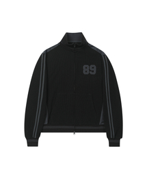 SECONDMONO（セカンドモノローグ）の「Waffle Track Jacket [BLACK]_SEJK022BLACK（ナイロンジャケット）」