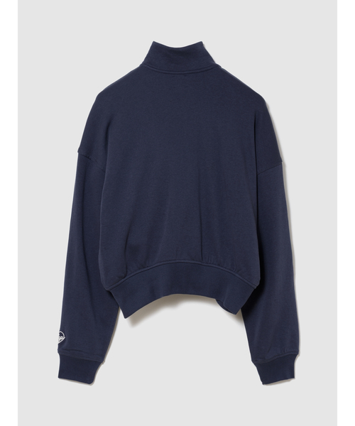 GAP（ギャップ）の「ヴィンテージソフト フレンチテリー モックネック ジップアップジャケット（スウェット・レディース・ネイビー/グレー・XS/XXS/XL/L/S/M）」の4枚目の写真