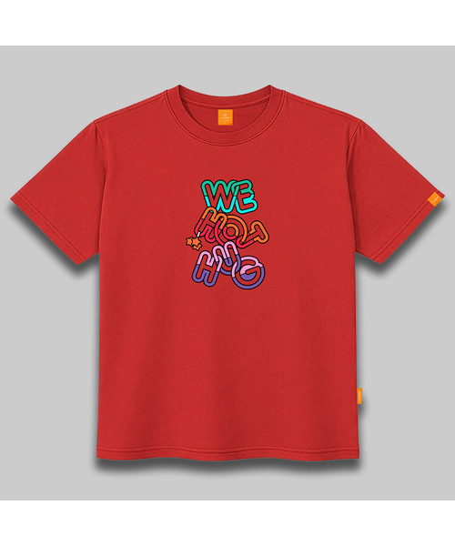 LLAMO(エラモ)の「HOTハグ 半袖Tシャツ 男女共用 ビッグサイズ(Tシャツ/カットソー・メンズ・ホワイト/ブラック/レッド/ピンク・SMALL/MEDIUM/LARGE/X-LARGE/2XL/4XL/3XL)」の4枚目の写真