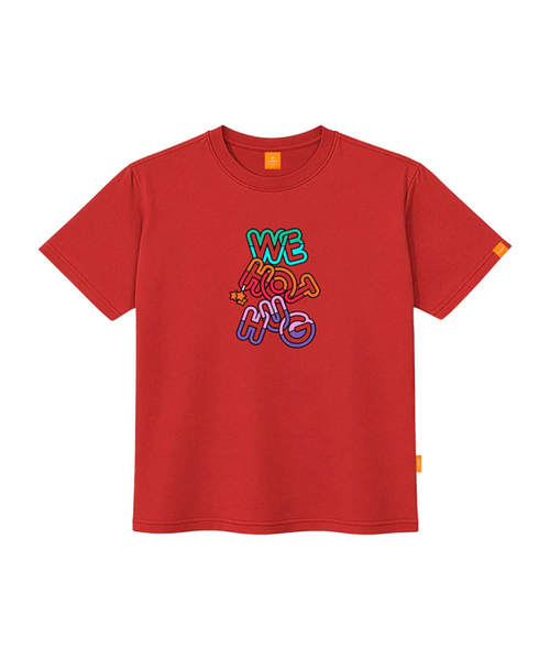 LLAMO(エラモ)の「HOTハグ 半袖Tシャツ 男女共用 ビッグサイズ(Tシャツ/カットソー・メンズ・ホワイト/ブラック/レッド/ピンク・SMALL/MEDIUM/LARGE/X-LARGE/2XL/4XL/3XL)」の5枚目の写真