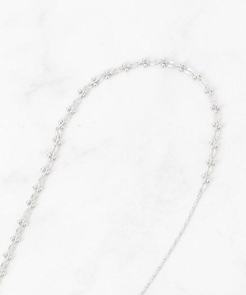 SHOO・LA・RUE（シューラルー）の「【2WAY】つぶチェーンネックレス（ネックレス・レディース・シルバー/ピンクゴールド/ゴールド・00）」の10枚目の写真