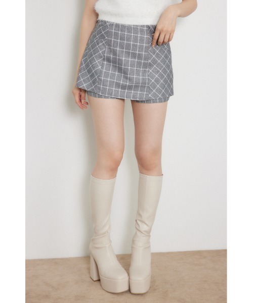 rienda(リエンダ)の「【AW先行アイテム】タイトミニスコートショートパンツ(スカート・レディース・グレー系その他/ブラック/ブラウン・X-SMALL/SMALL/MEDIUM)」の6枚目の写真