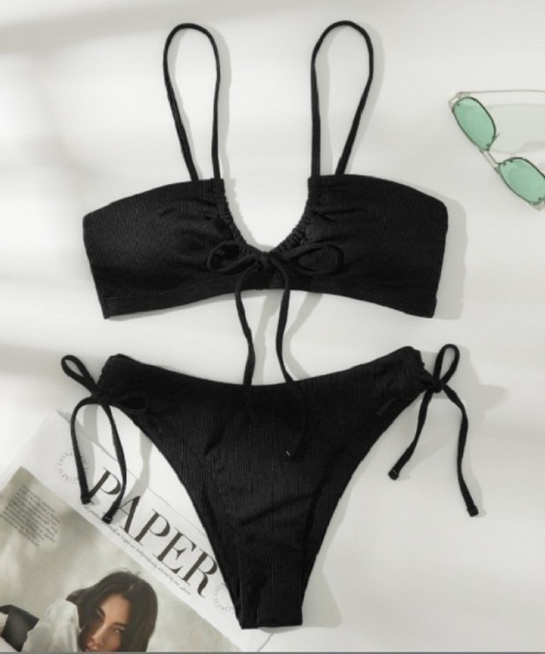 細リブ素材セパレートビキニ水着（水着）｜Ritzy（リッツィー）の