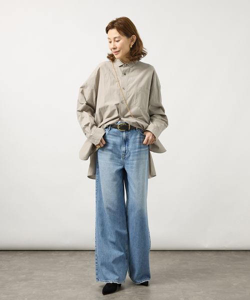 VERMEIL par iena（ヴェルメイユパーイエナ）の「TICCA ティッカ スクエアハイネックシャツ UNI 263401112（シャツ/ブラウス・レディース・ベージュ・FREE）」の2枚目の写真