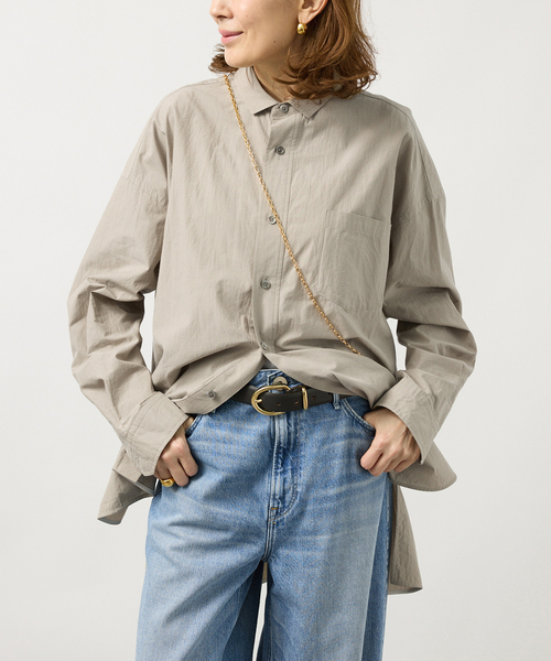 VERMEIL par iena（ヴェルメイユパーイエナ）の「TICCA ティッカ スクエアハイネックシャツ UNI 263401112（シャツ/ブラウス・レディース・ベージュ・FREE）」の5枚目の写真