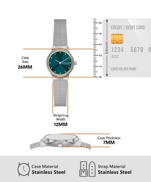 SKAGEN(スカーゲン)の「スカーゲン 腕時計 レディース アナログ ステンレス SKW3188(アナログ腕時計・レディース・シルバー・FREE)」の5枚目の写真