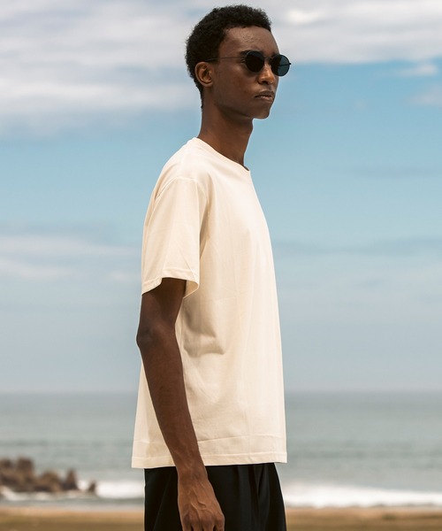 AKM Contemporary(エイケイエムコンテンポラリー)の「AKM Contemporary(エイケイエムコンテンポラリー)シルクブレンドクルーネックTシャツ(Tシャツ/カットソー・メンズ・ライトベージュ/ホワイト/ブラック/ネイビー・M/L/XL)」の16枚目の写真