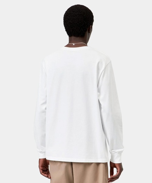 Carhartt(カーハート)の「Carhartt WIP/カーハート ダブリューアイピー 長袖 Tシャツ ロンT ワンポイントロゴ ポケット ポケT ロングスリーブポケットTシャツ L/S Pocket T-Shirt I030437-26FW(Tシャツ/カットソー・メンズ・ブラック・S/M/L)」の2枚目の写真