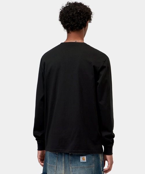 Carhartt(カーハート)の「Carhartt WIP/カーハート ダブリューアイピー 長袖 Tシャツ ロンT ワンポイントロゴ ポケット ポケT ロングスリーブポケットTシャツ L/S Pocket T-Shirt I030437-26FW(Tシャツ/カットソー・メンズ・ブラック・S/M/L)」の6枚目の写真