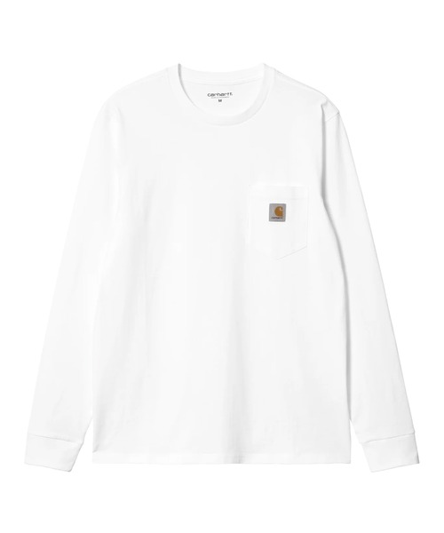 Carhartt(カーハート)の「Carhartt WIP/カーハート ダブリューアイピー 長袖 Tシャツ ロンT ワンポイントロゴ ポケット ポケT ロングスリーブポケットTシャツ L/S Pocket T-Shirt I030437-26FW(Tシャツ/カットソー・メンズ・ブラック・S/M/L)」の4枚目の写真
