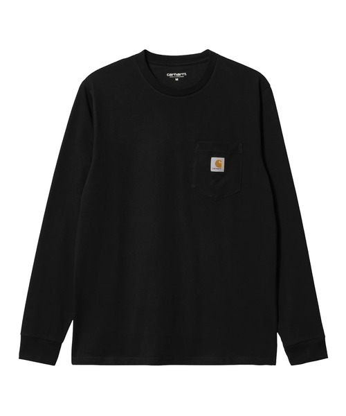 Carhartt(カーハート)の「Carhartt WIP/カーハート ダブリューアイピー 長袖 Tシャツ ロンT ワンポイントロゴ ポケット ポケT ロングスリーブポケットTシャツ L/S Pocket T-Shirt I030437-26FW(Tシャツ/カットソー・メンズ・ブラック・S/M/L)」の8枚目の写真