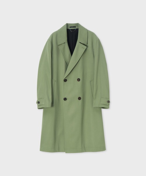 Paul Smith(ポールスミス)の「"Cavalry Twill" ダブルブレスト ロングコート / 263158 A260(その他アウター・メンズ・カーキブラウン/レッド/ネイビー/グリーン・MEDIUM/SMALL/X-LARGE/LARGE)」の3枚目の写真
