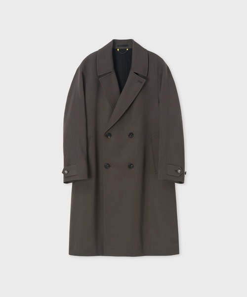 Paul Smith(ポールスミス)の「"Cavalry Twill" ダブルブレスト ロングコート / 263158 A260(その他アウター・メンズ・カーキブラウン/レッド/ネイビー/グリーン・MEDIUM/SMALL/X-LARGE/LARGE)」の2枚目の写真