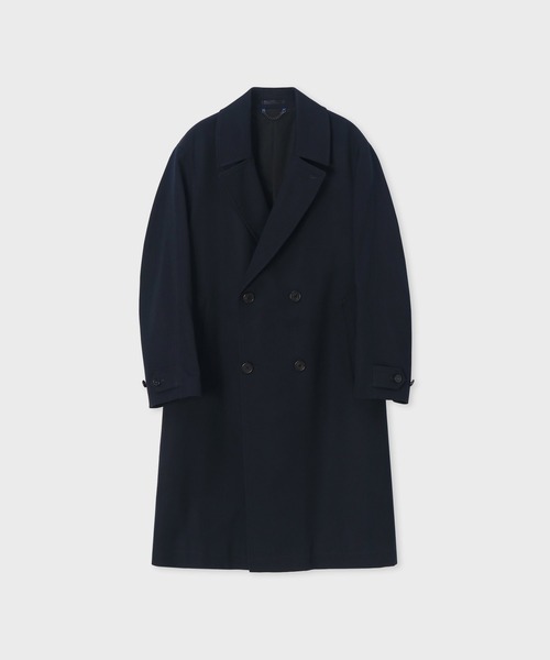 Paul Smith(ポールスミス)の「"Cavalry Twill" ダブルブレスト ロングコート / 263158 A260(その他アウター・メンズ・カーキブラウン/レッド/ネイビー/グリーン・MEDIUM/SMALL/X-LARGE/LARGE)」の1枚目の写真