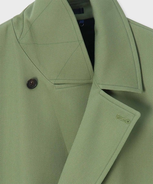 Paul Smith(ポールスミス)の「"Cavalry Twill" ダブルブレスト ロングコート / 263158 A260(その他アウター・メンズ・カーキブラウン/レッド/ネイビー/グリーン・MEDIUM/SMALL/X-LARGE/LARGE)」の12枚目の写真