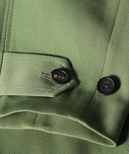 Paul Smith(ポールスミス)の「"Cavalry Twill" ダブルブレスト ロングコート / 263158 A260(その他アウター・メンズ・カーキブラウン/レッド/ネイビー/グリーン・MEDIUM/SMALL/X-LARGE/LARGE)」の16枚目の写真