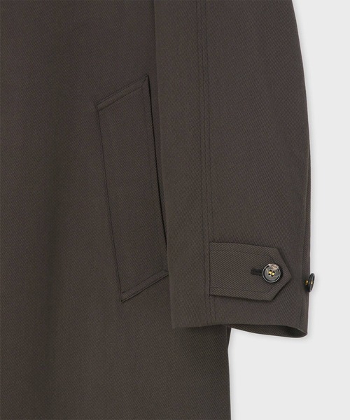 Paul Smith(ポールスミス)の「"Cavalry Twill" ダブルブレスト ロングコート / 263158 A260(その他アウター・メンズ・カーキブラウン/レッド/ネイビー/グリーン・MEDIUM/SMALL/X-LARGE/LARGE)」の6枚目の写真