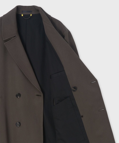 Paul Smith(ポールスミス)の「"Cavalry Twill" ダブルブレスト ロングコート / 263158 A260(その他アウター・メンズ・カーキブラウン/レッド/ネイビー/グリーン・MEDIUM/SMALL/X-LARGE/LARGE)」の7枚目の写真