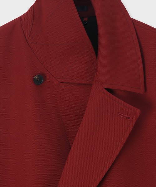 Paul Smith(ポールスミス)の「"Cavalry Twill" ダブルブレスト ロングコート / 263158 A260(その他アウター・メンズ・カーキブラウン/レッド/ネイビー/グリーン・MEDIUM/SMALL/X-LARGE/LARGE)」の19枚目の写真