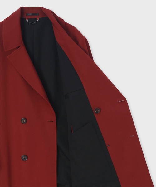 Paul Smith(ポールスミス)の「"Cavalry Twill" ダブルブレスト ロングコート / 263158 A260(その他アウター・メンズ・カーキブラウン/レッド/ネイビー/グリーン・MEDIUM/SMALL/X-LARGE/LARGE)」の21枚目の写真