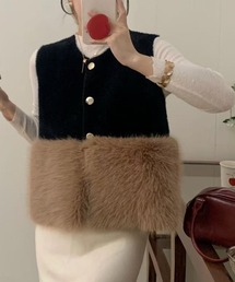 Tweed Knit Vest/ツイードニットベスト（ベスト）｜MAISON SPECIAL