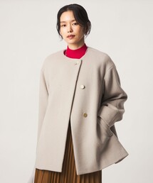 ［size SHORTあり］アンゴラビーバー ミドルコート