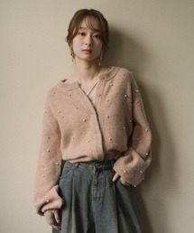 mideal | bijou knit cardigan / ビジューニットカーディガン(カーディガン/ボレロ)