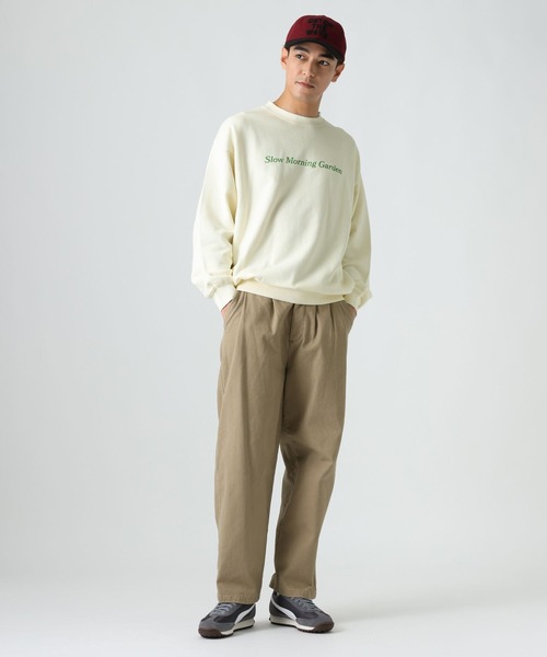 BAYFLOW(ベイフロー)の「ヴィンテージアニマルスウェット(スウェット・メンズ・カーキ/ネイビー/オフホワイト・MEDIUM/LARGE/SMALL)」の4枚目の写真