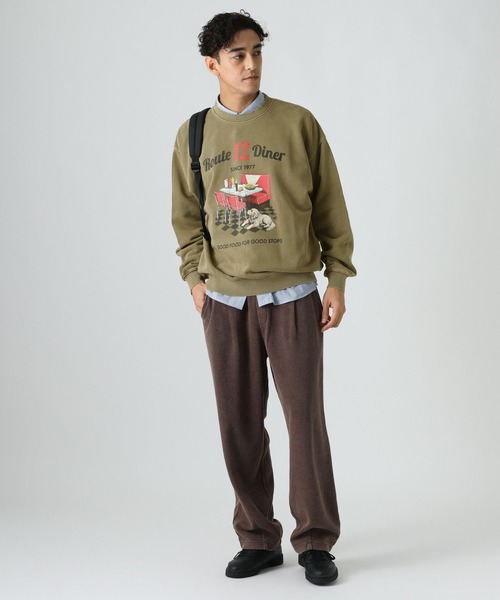 BAYFLOW(ベイフロー)の「ヴィンテージアニマルスウェット(スウェット・メンズ・カーキ/ネイビー/オフホワイト・MEDIUM/LARGE/SMALL)」の22枚目の写真