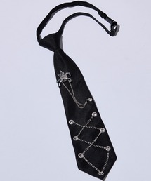 Ellno Loset(�G���m���[�b�g)��chain lace-up necktie/�`�F�[�����[�X�A�b�v�l�N�^�C(�l�N�^�C)