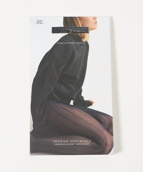 セール】＜SWEDISH STOCKINGS＞VivecaStripeNV タイツ＜ Select by