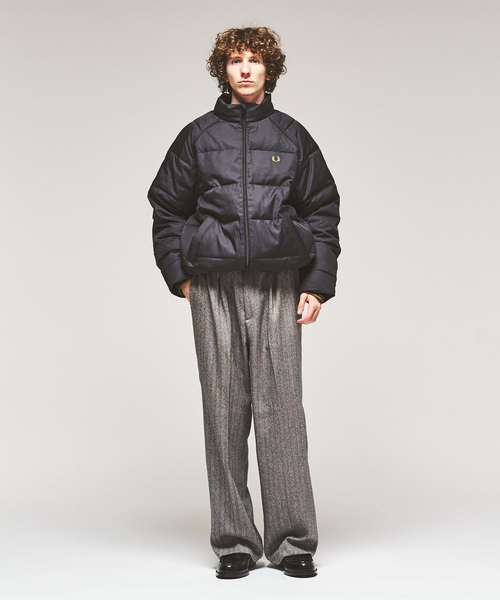 417 EDIFICE(フォーワンセブンエディフィス)の「FRED PERRY / フレッドペリー 417別注 ラグランスリーブ パデッドジャケット(その他アウター・メンズ・ブラック/ブラウン/カーキ・SMALL/MEDIUM/LARGE)」の9枚目の写真