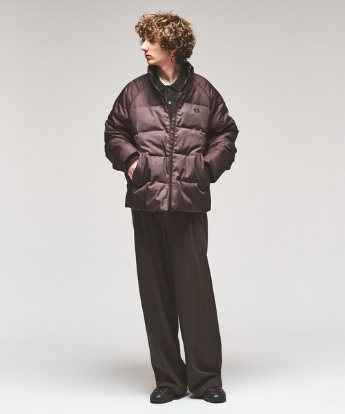 417 EDIFICE(フォーワンセブンエディフィス)の「FRED PERRY / フレッドペリー 417別注 ラグランスリーブ パデッドジャケット(その他アウター・メンズ・ブラック/ブラウン/カーキ・SMALL/MEDIUM/LARGE)」の10枚目の写真