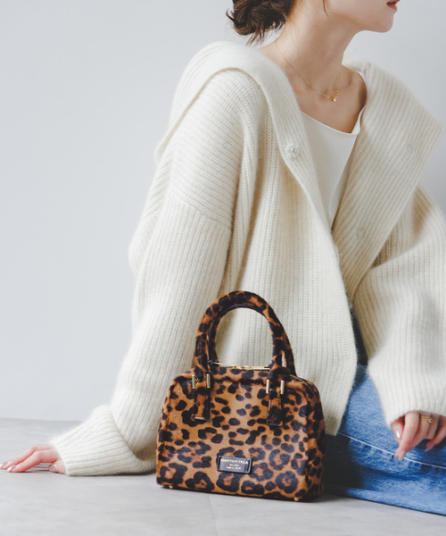 CHRISTIAN VILLA/クリスチャンヴィラ レオパードボストンBAG（ボストン