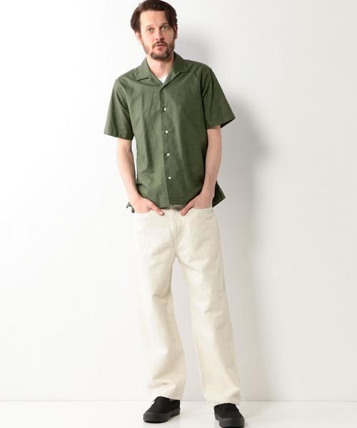 UNITED ARROWS（ユナイテッドアローズ）の「＜GITMAN (ギットマン）＞OX CAMP SHIRT（シャツ/ブラウス・メンズ・オリーブ/ネイビー/ホワイト・15  1/2/14  1/2/15 ）」の14枚目の写真