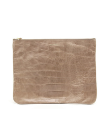BARDOT ROSE | 【BARDOT ROSE】ジェントル クロコ ビッグ ポーチ(クラッチバッグ)