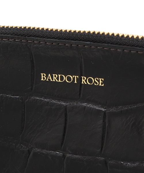 BARDOT ROSE(バルドロゼ)の「【BARDOT ROSE】ジェントル クロコ ビッグ ポーチ(クラッチバッグ・レディース・ホワイト/ブラック/ベージュ・FREE)」の6枚目の写真